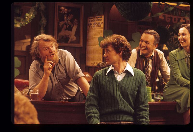 In the 1970s, Malachy McCourt gained new fame playing the role of Kevin the bartender on the ABC soap opera Ryan’s Hope. Photograph: ABC Photo Archives/Getty Images