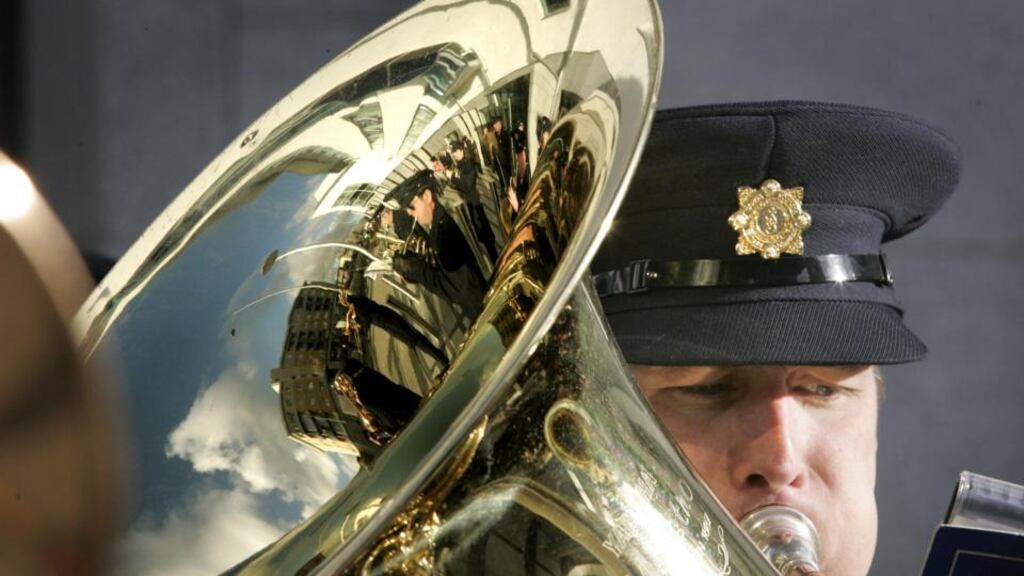 Interim Garda Commissioner Noirín O’Sullivan said it was important the Garda brass band would participate in this year’s Dublin Pride Festival.  Photograph: Dara MacDonaill