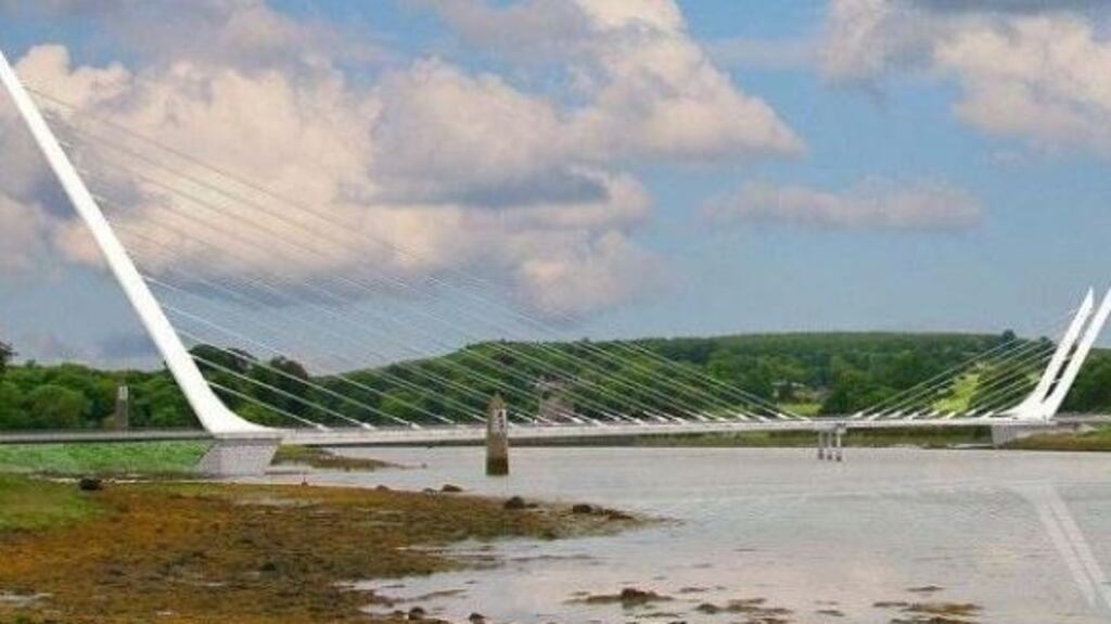 An artist’s impression of the proposed Narrow Water Bridge at Carlingford Lough