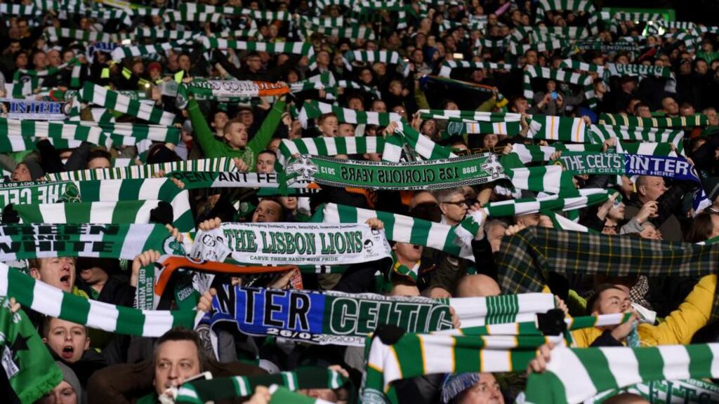 Celtic have been fined due to fan disturbances during an Europa League tie. Photograph Claudio Villa/Inpho