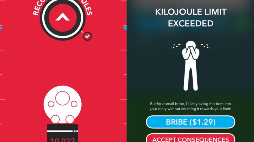 Carrot food tracker app: yes, it will judge you on your bad food choices.
