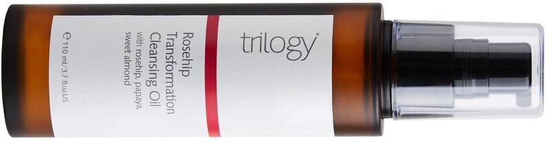Trilogy Rosehip Cleansing Oil leaves skin entirely clean and comfortable
