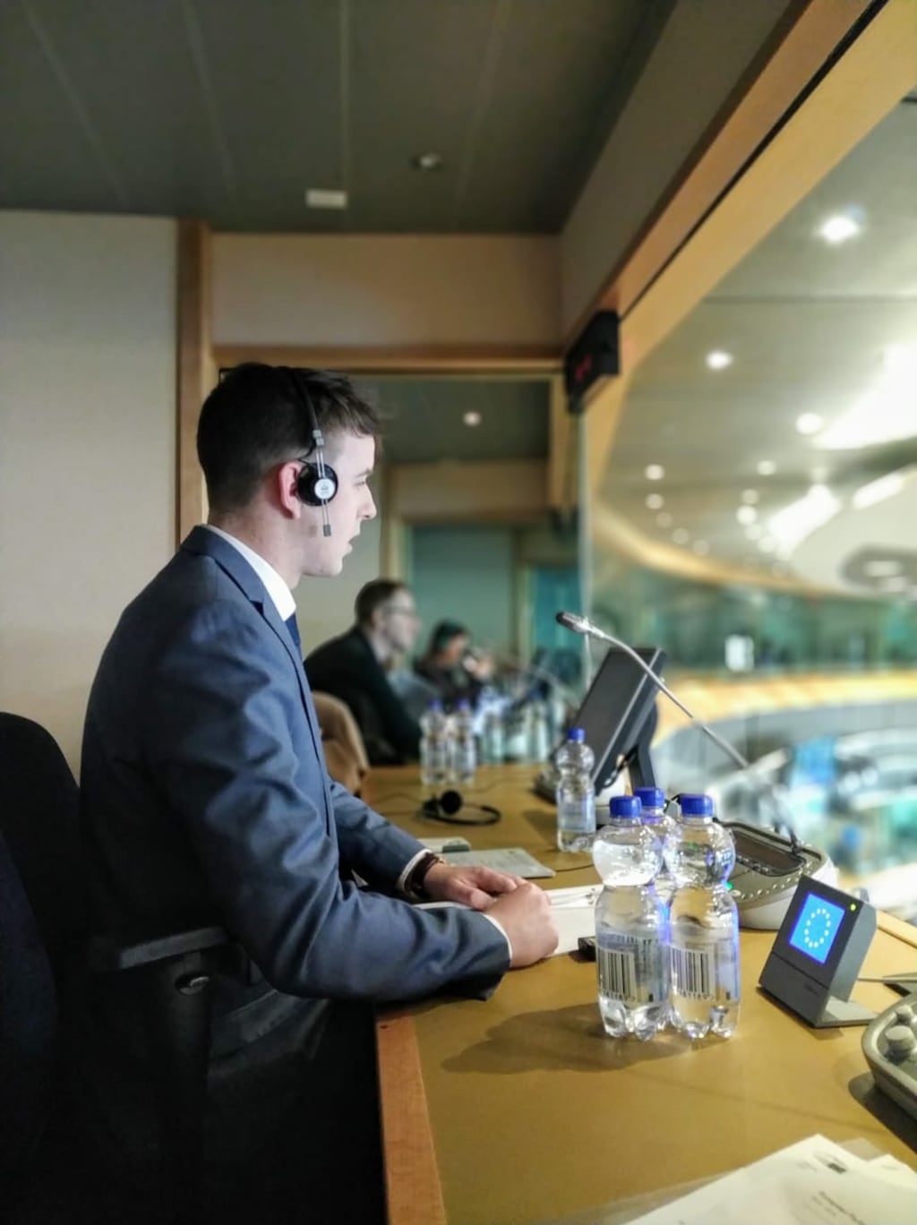 As an interpreter, Achill native Jason Gavin works with 'people speaking in meetings in real time, speaking and listening simultaneously'