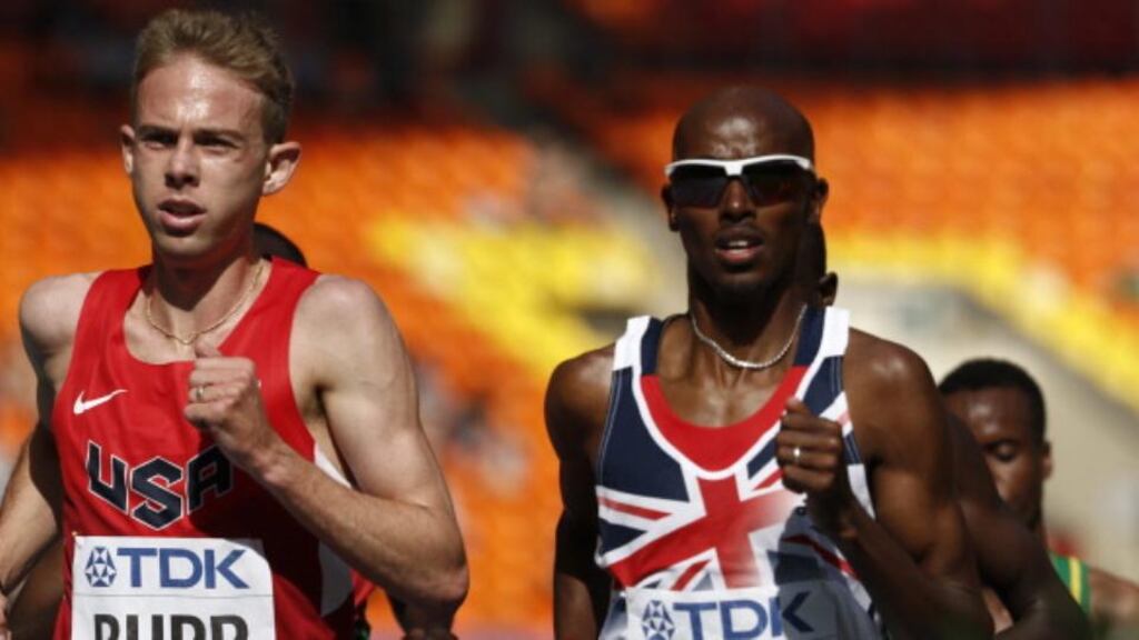 Mohamed Farah’s training camp is at the centre of a documentary alleging banned drug use, which suggests his training partner Galen Rupp has taken testosterone since the age of 16. Photograph: Getty