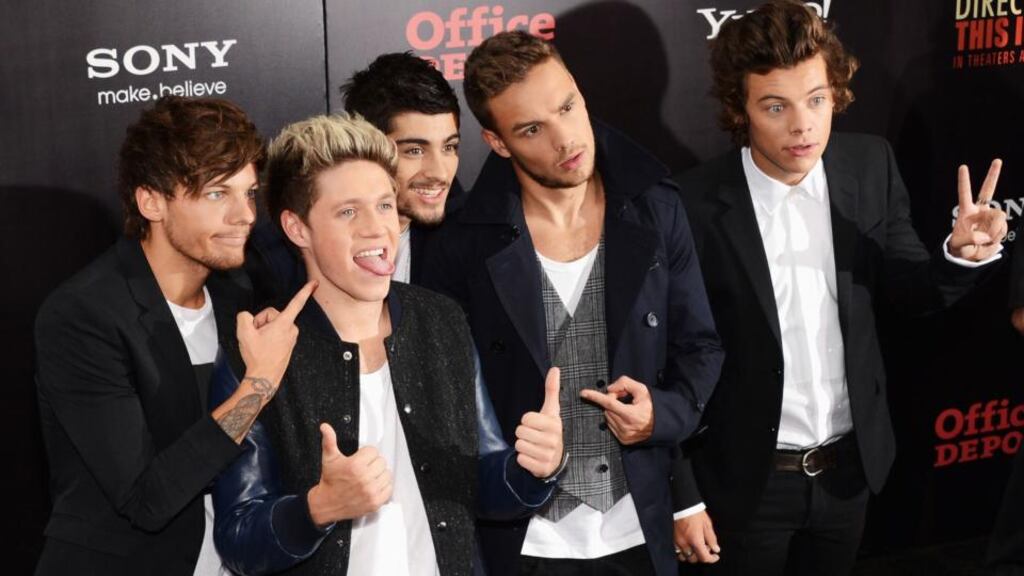 Louis Tomlinson, Niall Horan, Zayn Malik, Liam Payne and Harry Styles attend the world premiere of “One Direction: This Is Us” at the Ziegfeld Theater on August 26, 2013 in New York City. Photograph: Larry Busacca/Getty Images