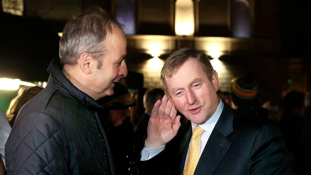 Taoiseach Enda Kenny and Fianna Fáil leader Micheál Martin. Despite the stresses and strains of party politics, Fine Gael and Fianna Fáil have managed to stick with their agreed confidence and supply arrangement. Photograph: Maxpix