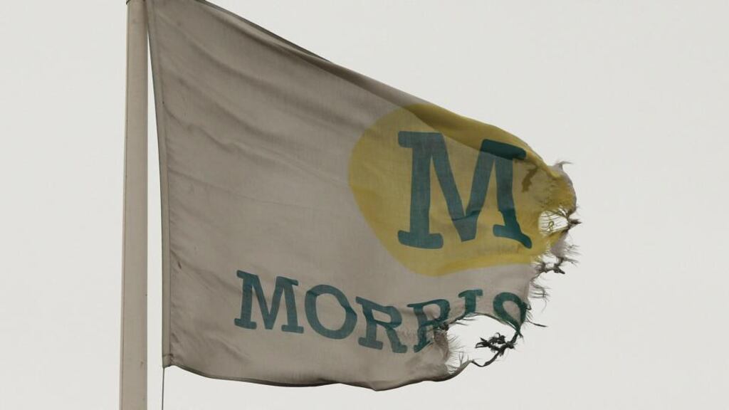 Morrisons is almost certain to be demoted from the prestigious FTSE 100 index following a near-15 per cent slide in its share price over the past 12 months. Photograph: Phil Noble/Reuters