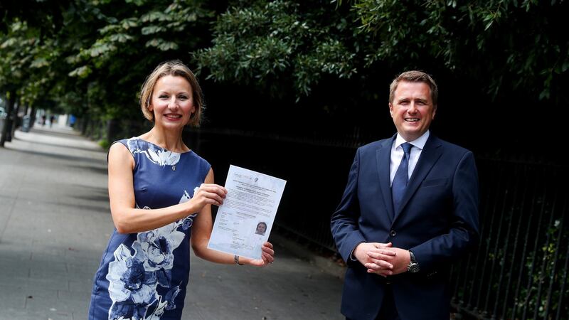 Lucyna Edgar’s Irish citizenship makes her feel ‘part of this country’. Photograph: Maxwells