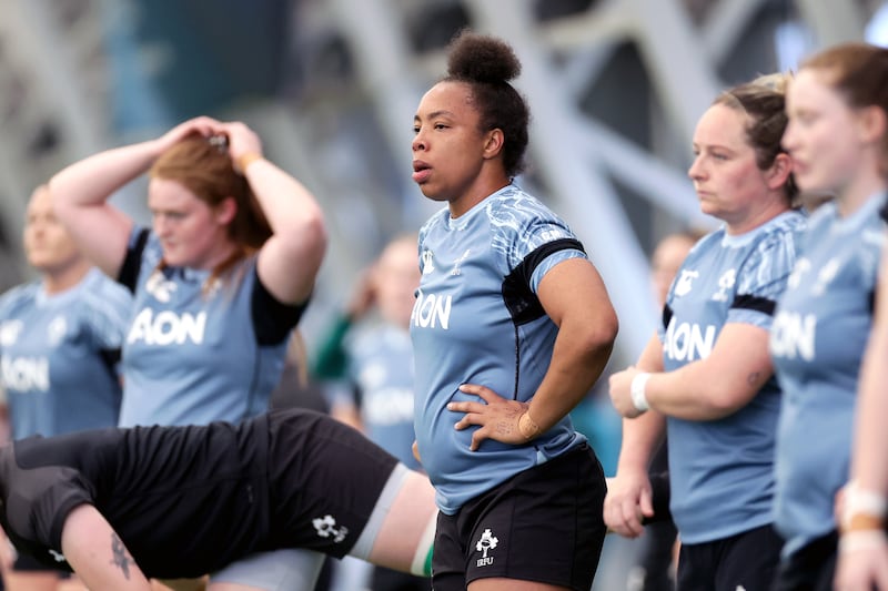Ireland squad training at Blanchardstown. Photograph: Laszlo Geczo/Inpho