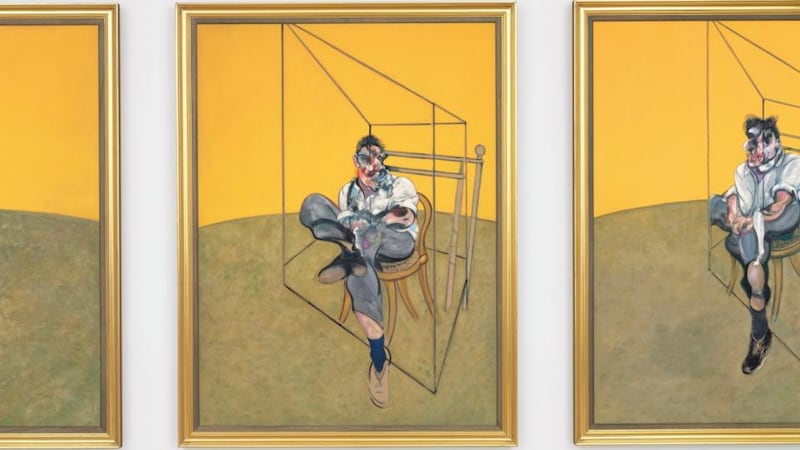 The 1969 triptych painting by Francis Bacon, Three Studies of Lucian Freud, sold for a world-record $142.4 million during Christie’s art sale, making it the most expensive artwork ever sold at auction.