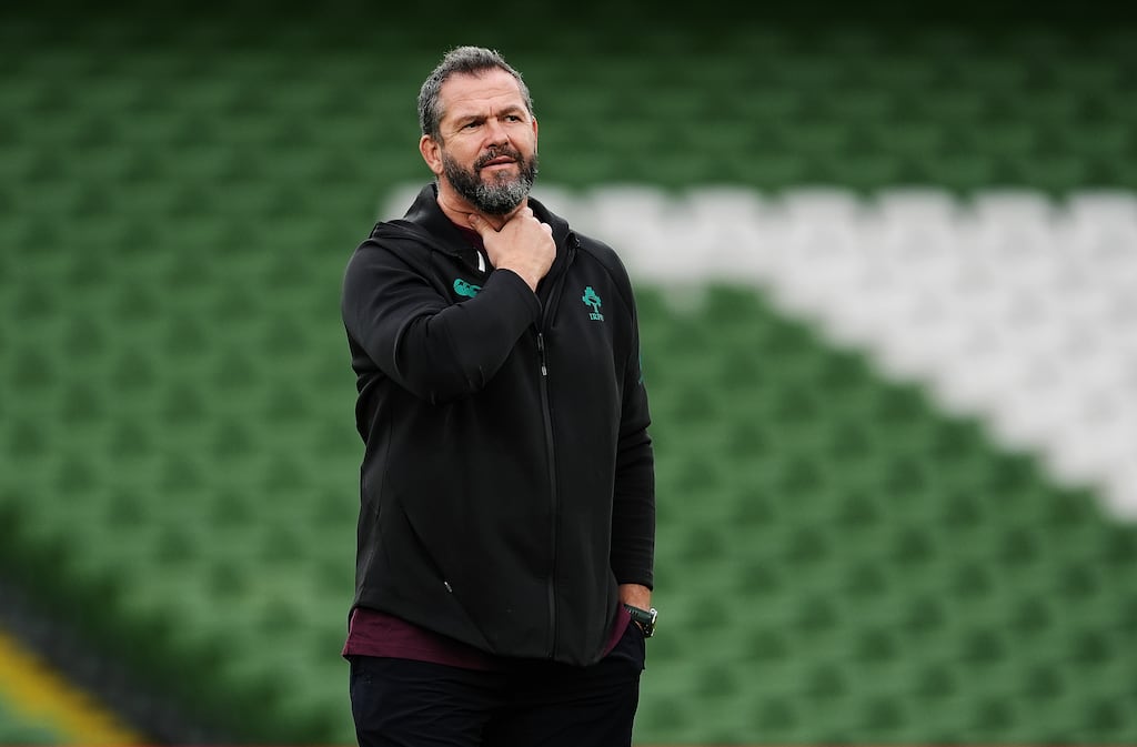 Ireland head coach Andy Farrell. Photograph: Brian Lawless/PA
