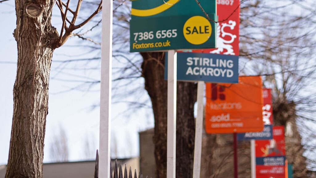 Property asking prices tumbled in the UK in August. Photogarph: Yui Mok/PA Wire