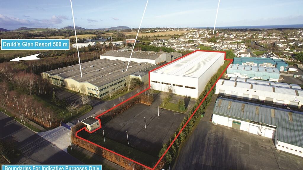 The former Universal Concepts facility at Kilcoole Industrial Estate in Co Wicklow