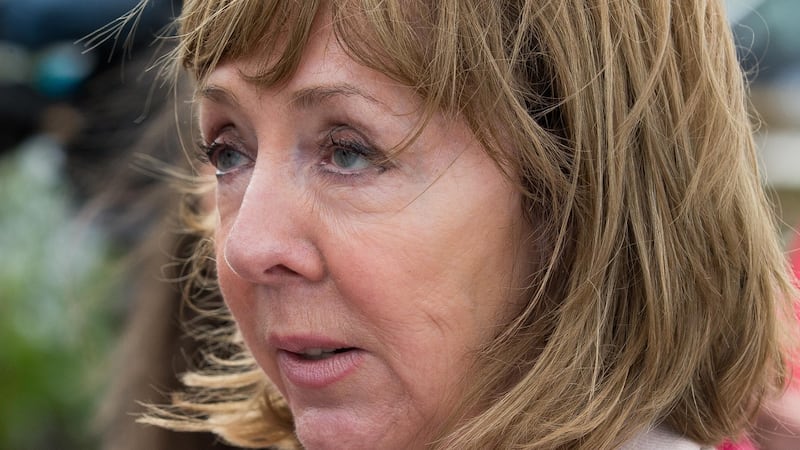 Senator Joan Freeman at the first day of the National Ploughing Championships in Screggan, Co Offaly. Photograph: Tom Honan/The Irish Times.