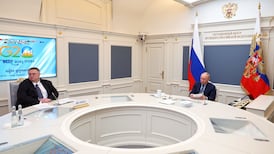 Putin tells G20 leaders it is necessary to think about how to stop ‘tragedy’ of Ukraine war