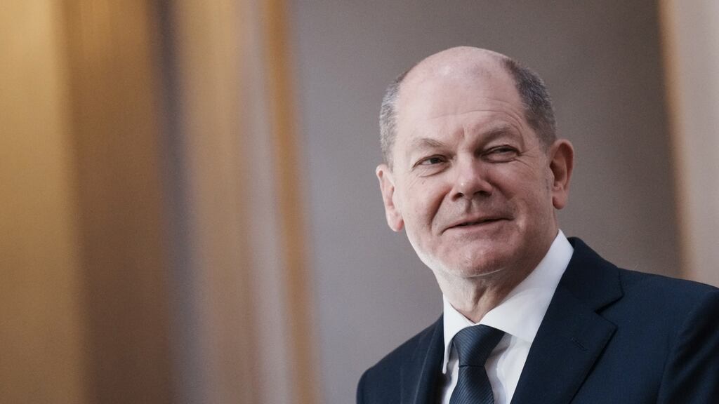 German chancellor Olaf Scholz: would rather continue his predecessor’s geopolitical pragmatism but the Russian troop build-up on the Ukrainian border will force him to choose his path. Photograph: Thibault Camus