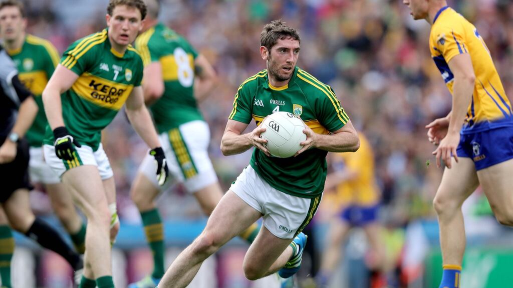 Kerry’s Killian Young in action against Clare during last Sunday’s quarter-final. Photograph: Ryan Byrne/Inpho