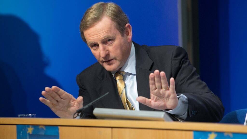 ‘Taoiseach Enda Kenny was most anxious to reflect ‘the new political landscape’ by breaking old political news.’ Photograph: Gareth Chaney/Collins