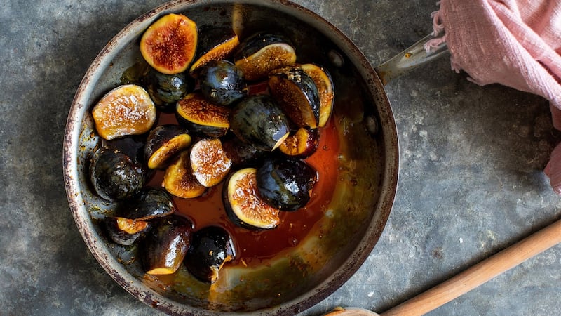 Throwing figs into just-made caramel with shaved citrus zest and thyme, then taking them off the heat after only a couple of minutes, will give them an extra sweetness, alongside the complex bitterness of burnt sugar.