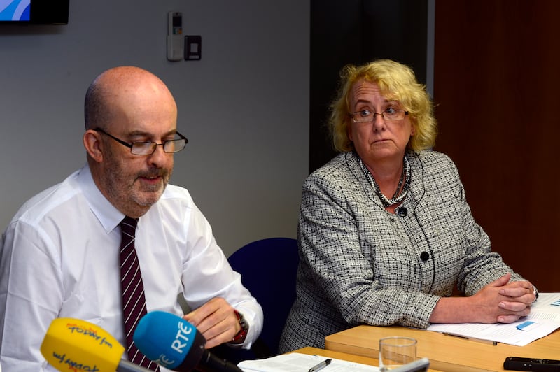 Dr Susan Finnerty (right), inspector of mental health services with the Mental Health Commission. Photograph: Cyril Byrne