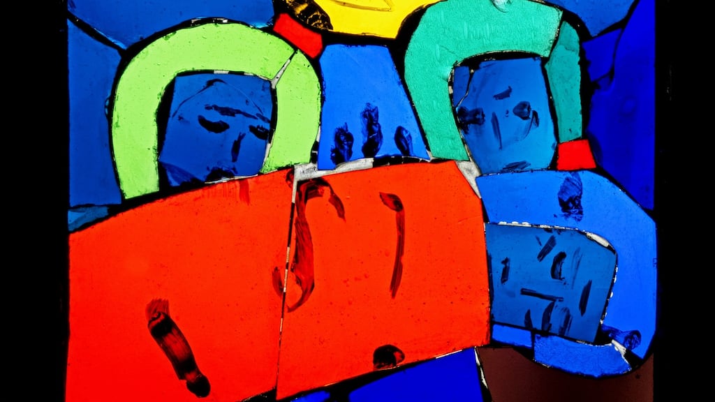 Detail from Sheila Corcoran’s Stains of the Cross