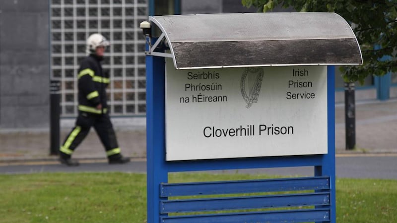 Emergency services pictured at Cloverhill Prison Dublin on Wednesday afternoon. Photograph: Collins Photos