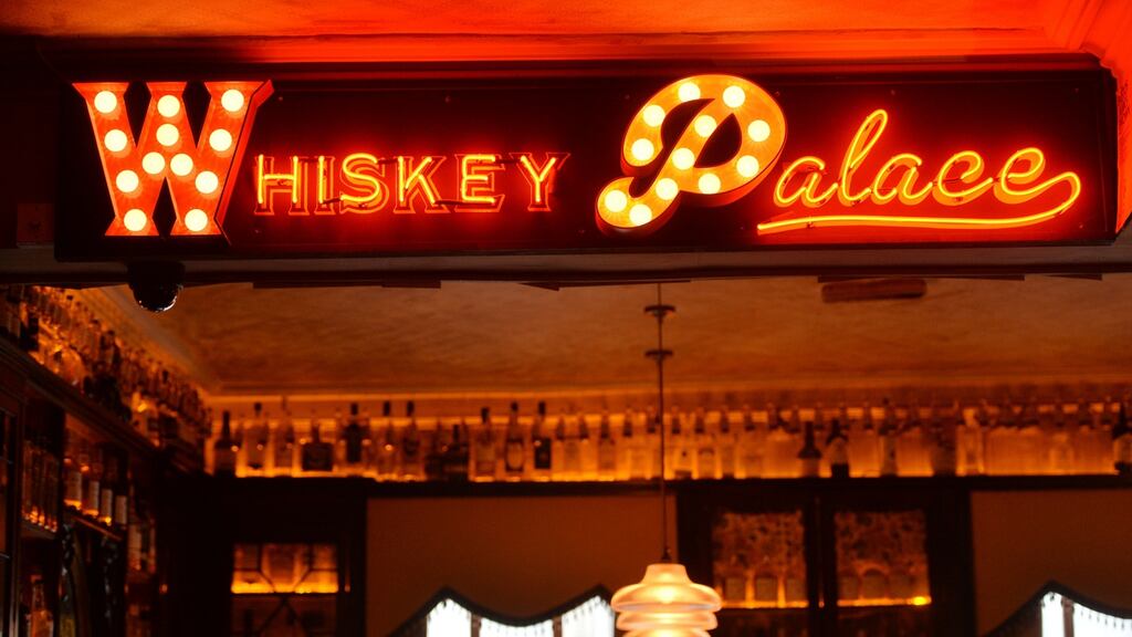 The Whiskey Palace in the Palace Bar on Dublin’s Fleet Street, which is seeking to capitalise on the strong growth in sales of the spirit. Photograph: Alan Betson / The Irish Times