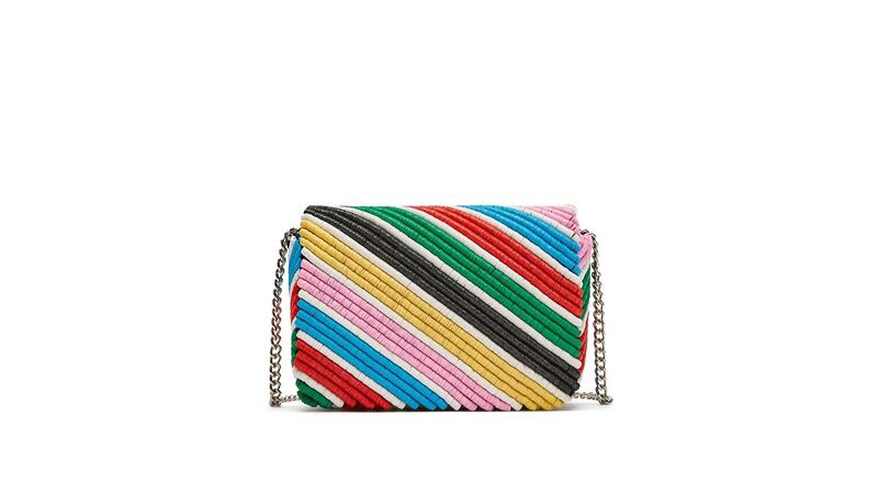Colour-pop accessories like this Zara bag at €39.95 will have an all-year appeal.