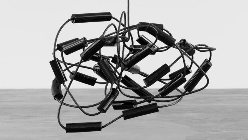 Steel, concrete and paint: Black Atom. © Eva Rothschild. Courtesy of Stuart Shave/Modern Art, Galerie Eva Presenhuber, Modern Institute, and 303 Gallery