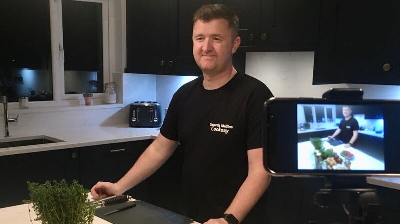 Chef Gareth Mullins has developed an online “watch and learn cookery experience”.