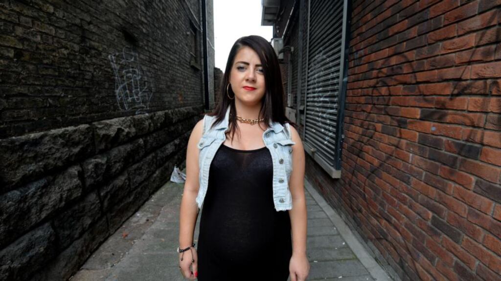 Amy Roche near Focus Ireland HQ, Christchurch, Dublin. Photograph: Alan Betson/The Irish Times