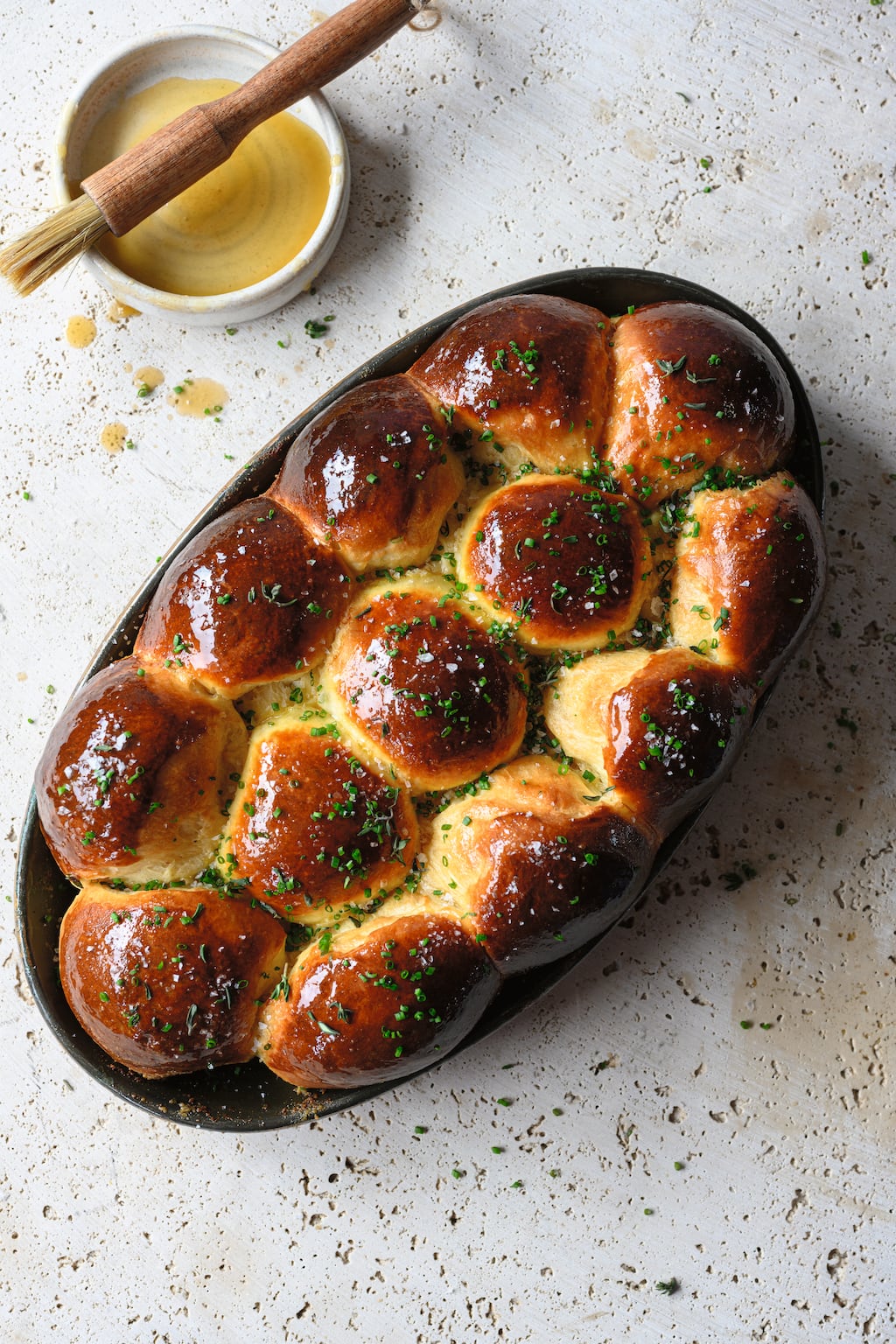 Brioche garlic bread, from Flavour: Everyday Food Made Exceptional, by Mark Moriarty. Photograph: Cliodhna Prendergast