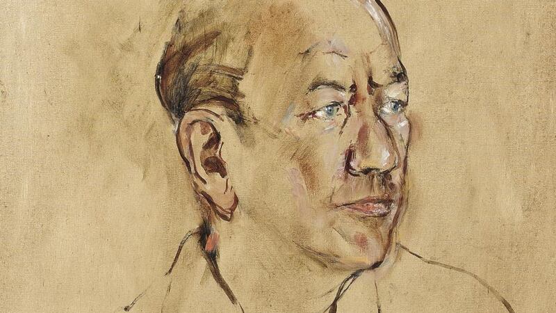Derek Hill portrait of playwright and songwriter Sir Noël Coward