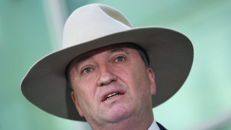 Australian deputy prime minister Barnaby Joyce. Photograph: EPA