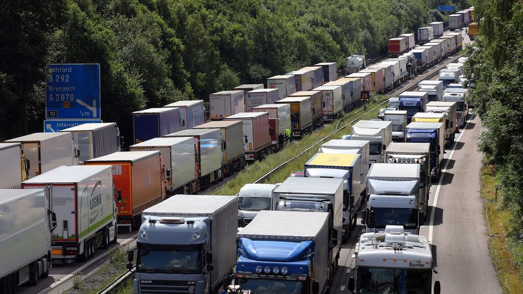 Irish Road Haulage Association has said problem at least partly caused by differences in operating procedures. Photograph: Gareth Fuller/PA Wire