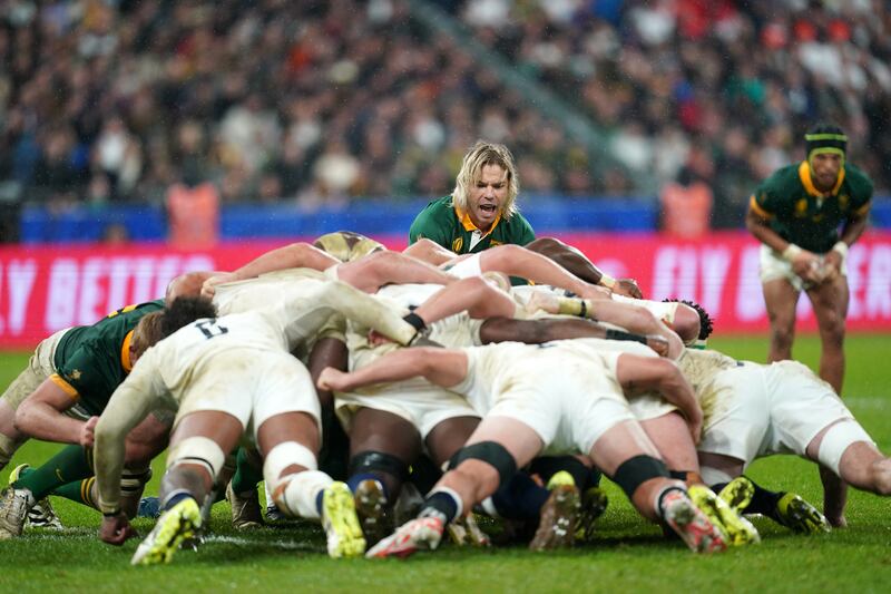 South Africa's Faf de Klerk has a happy knack of foiling opponents at the finish. Photograph: David Davies/PA Wire