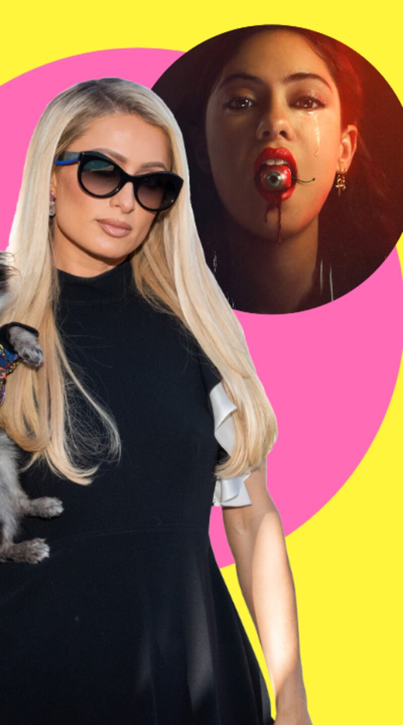 Netflix: (top row) Clickbait, Paris Hilton, Brand New Cherry Flavor and Untold; (bottom row) The Chair and Motel Makeover