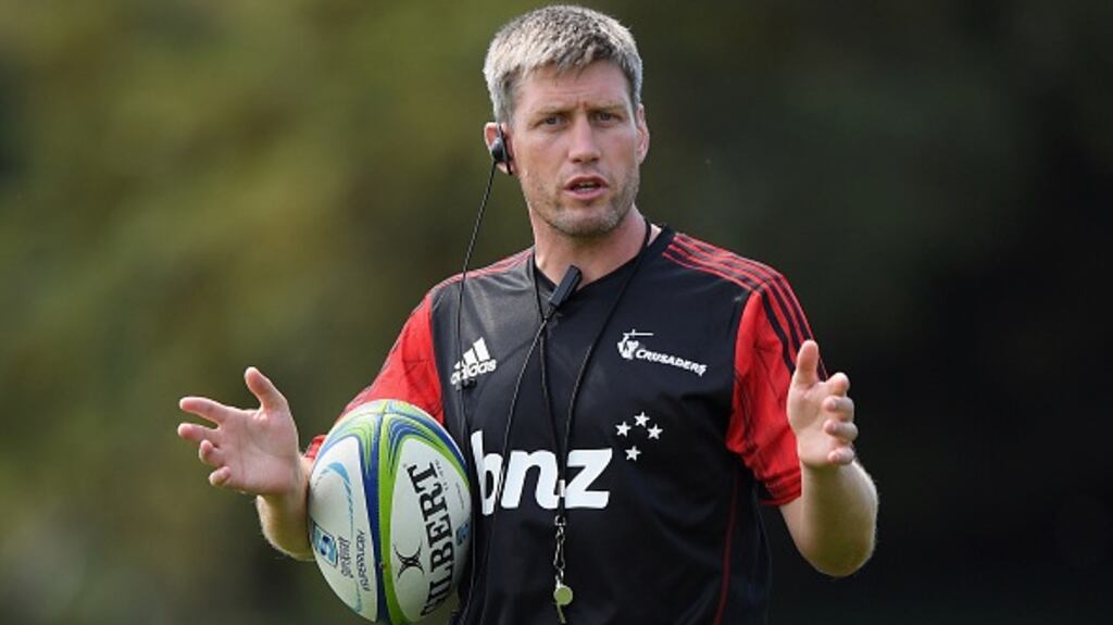 Ronan O’Gara during a training session with the Crusaders in Christchurch, New Zealand. Photograph: Kai Schwoerer/Getty Images