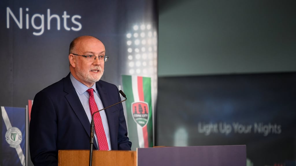 FAI competitions director Fran Gavin broke the news that the new competition would take place. Photograph: Stephen McCarthy/Sportsfile