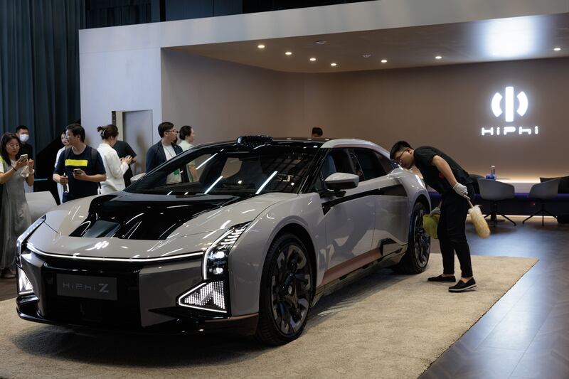 The HiPhi Z stands out as the best-performing model in extreme weather. Photograph: Alex Plavevski/EPA