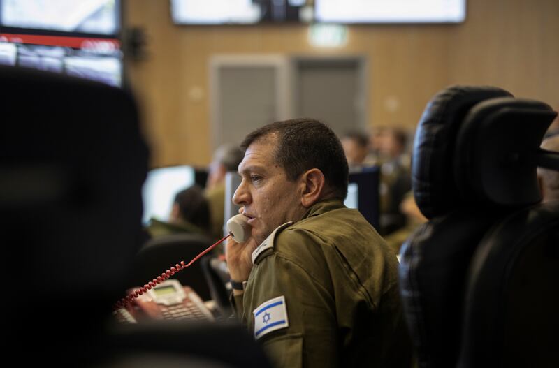 Maj Gen Aharon Haliva, head of intelligence for Israel’s military. Photograph: Dan Balilty/The New York Times