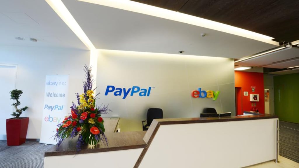 The offices of the international operations centre of ebay in Dundalk, which includes Paypal and Ebay. Ebay said today it would spin off Paypal. Photograph: Alan Betson / THE IRISH TIMES