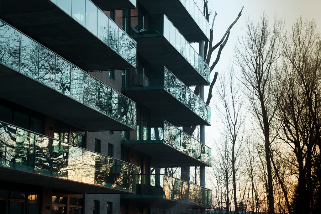 Dublin city is awash with glass balconies but are they safe? Photograph: YvanDube
