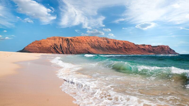 The dramatic landscape of Lanzarote