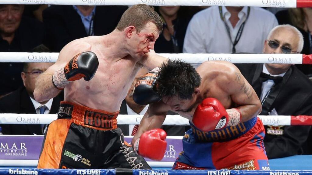 The WBO have upheld the result of Jeff Horn’s points win over Manny Pacquiao. Photograph: Tertius Pickard/AP