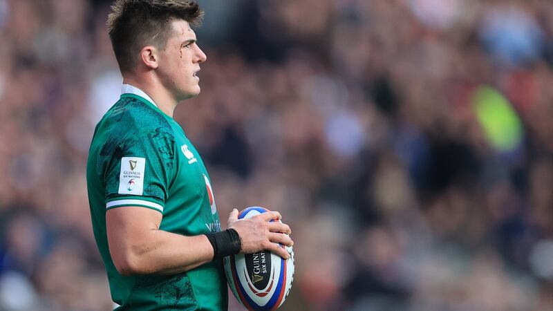 Sheehan’s lineout darts were near flawless, just the one going astray. Photograph: Billy Stickland/Inpho