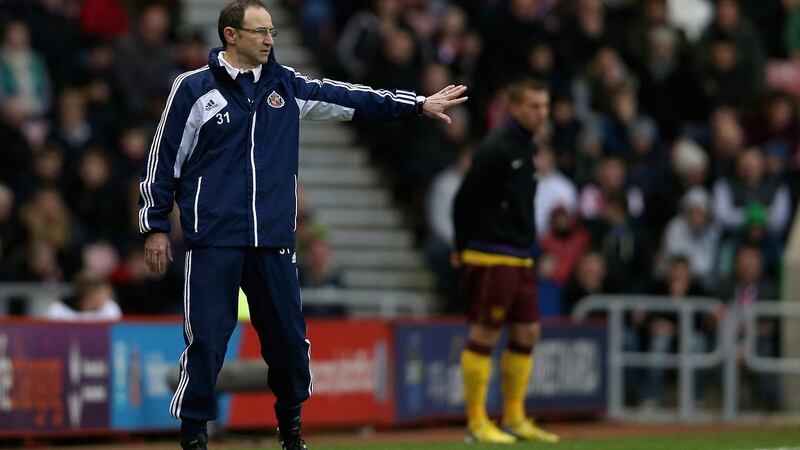 Martin O’Neill during his time in charge of Sunderland, in 2013. Photograph: Clive Brunskill/Getty Images