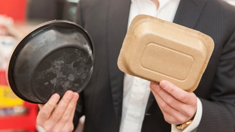 Cardboard packaging can, depending on type, be recycled or composted. File photograph: Iceland/PA Wire