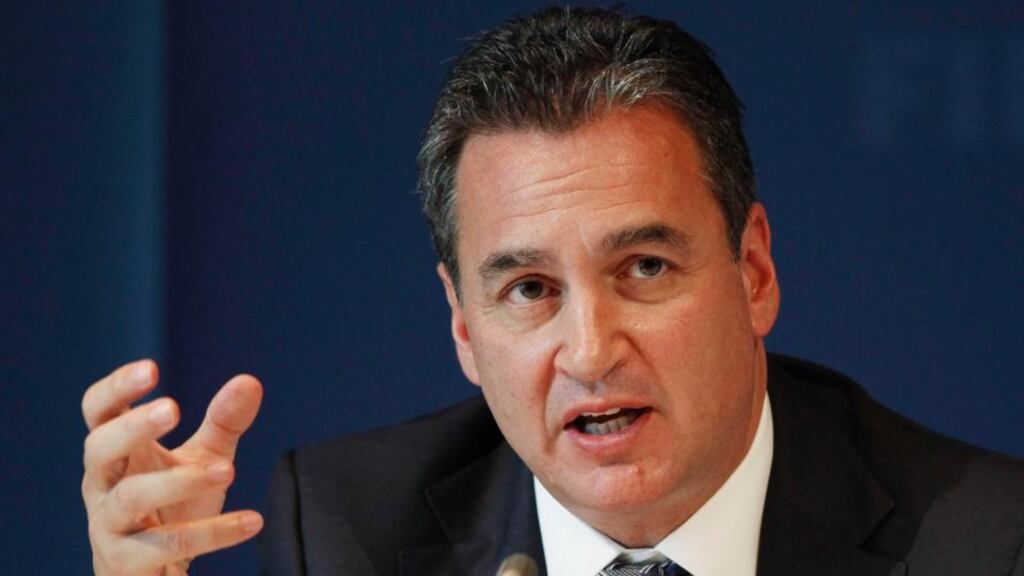 Michael Garcia resigned as Fifa ethics investigator in protest at the way his report into the 2018/2022 World Cup bidding process was handled by Hans-Joachim Eckert, the ethics judge of soccer’s governing body. Photograph: Michael Buholzer/Reuters