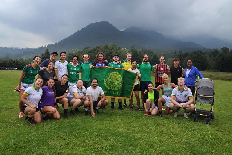 Los San Patricios GAA Club in Mexico. Photograph: Hannah McCarthy
